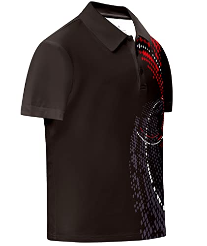 GEEK LIGHTING Boys' Short Sleeve Polo Shirts Short Sleeve Golf Tennis Bowling Navy L by 