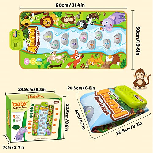 BAIAI Baby Music Mat Toys: Montessori Toy Toddlers Dance Pad for 2-4 Year Old - Sensory Step & Sing Floor Mat for Kids Age 1 2 3 4 5 6 Christmas Birthday Gifts from Shantou Aozheng Education Technology Co., LTD