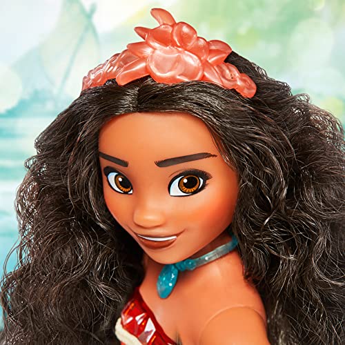 Disney Princess Royal Shimmer Moana Doll, Fashion Doll with Skirt and Accessories, Toy for Kids Ages 3 and Up from Hasbro