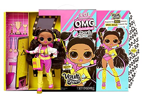 LOL Surprise OMG Sports Vault Queen Artistic Gymnastics Fashion Doll with 20 Surprises to UNbox from MGA Entertainment