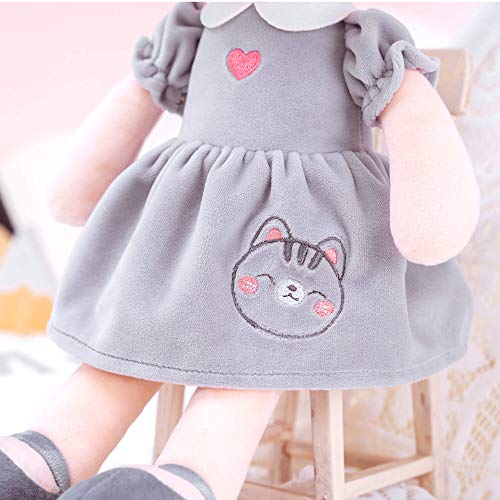 Gloveleya Baby Doll Girl Gifts Soft Plush Kitty Cat Dolls 14" with Gift Box by Gloveleya