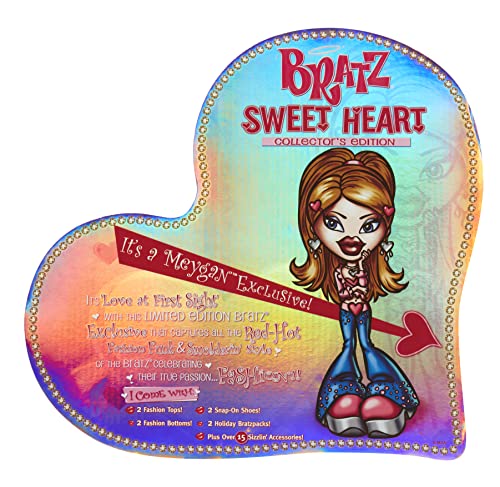 Bratz Collectorâs Edition Sweet Heart Meygan Fashion Doll with 2 Outfits to Mix & Match and Accessories from MGA Entertainment