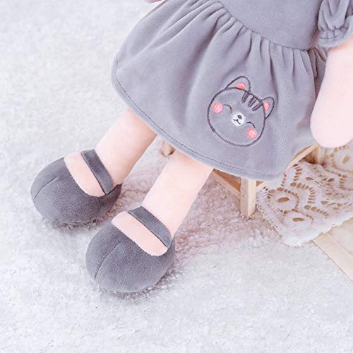 Gloveleya Baby Doll Girl Gifts Soft Plush Kitty Cat Dolls 14" with Gift Box by Gloveleya