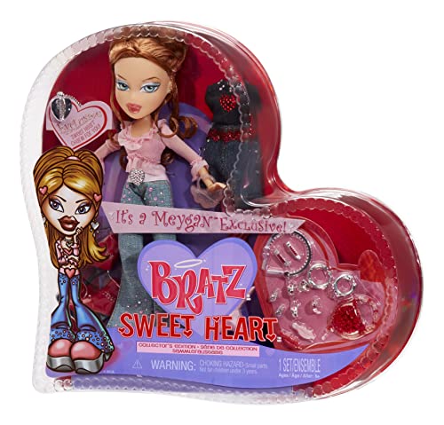 Bratz Collectorâs Edition Sweet Heart Meygan Fashion Doll with 2 Outfits to Mix & Match and Accessories from MGA Entertainment