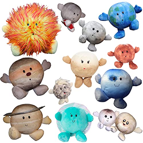 Celestial Buddies Solar System Set 12 Piece Buddy Science Astronomy Space Educational Plush Blue Planet Toys from Celestial Buddies