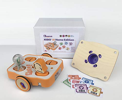 KinderLab Robotics KIBO 15 Home Edition - The Screen-Free STEAM Robot Kit for Kids 4â7 â Give The Gift of Playful Creative Coding - Bring Your Childâs Imagination to Life with Educational Robot Toy from KinderLab Robotics, Inc.