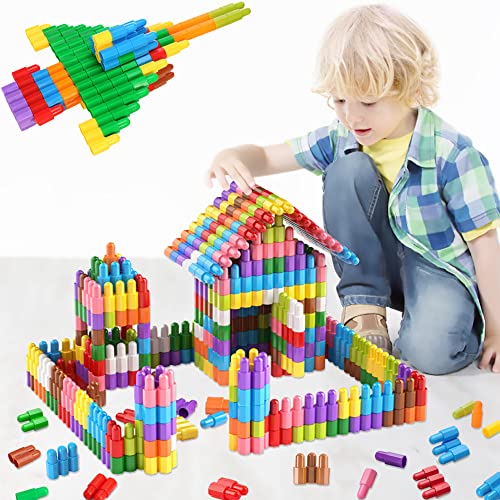 Salanheo Kids 140pcs Set Building Blocks Construction Toy - Learning STEM Toys Educational Kit Child - 10 Colors Building Toys for Kids Ages 3+ from Salanheo