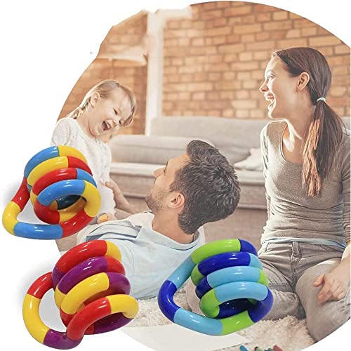 20 PCS Multicolored Quiet Fidgets Toys for Unique Fidget Experience, Anti Anxiety Sensory Toys Combine into New Shapes, Brain Imagination Tools, Relax Therapy Educational Toy for Kids Boys Adults from Xesakesi