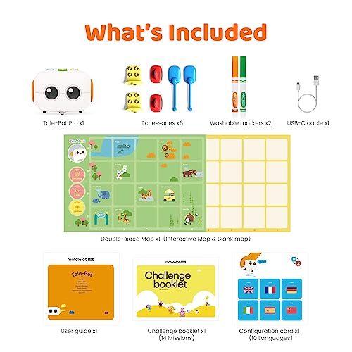 MATATALAB TaleBot Pro Coding Robot for Kids Ages 3-5, Educational Learning Toys, Interactive STEM Toys, Screen-Free Toys for Kids to Learn Coding Basics from MATATALAB
