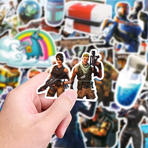 Game Party Supplies for Kids, 100 Pcs Party Favors - Bracelet, Gift Box, Button Pins, Key Chain, Stickers, Finger Light for Kids Themed Party by FNHZWJ