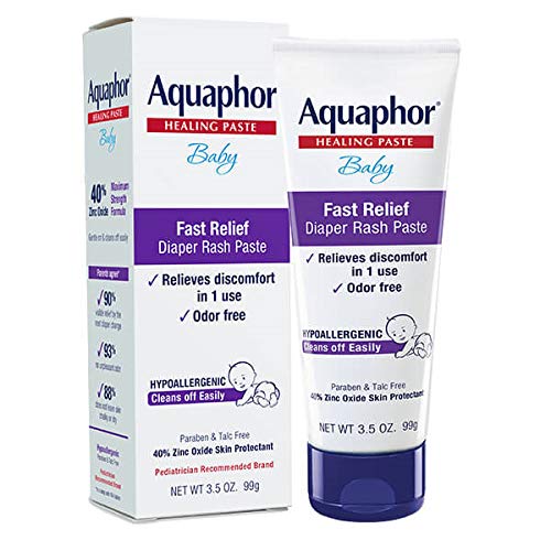 Aquaphor Baby Diaper Rash Paste - Fast Relief For Troublesome Diaper Rash and Flare-ups - 3.5 Oz. Tube by AmazonUs/BEIH7