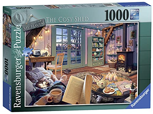 Ravensburger The Cosy Shed (1000 Piece Version of Cozy Retreat) Jigsaw Puzzle for Adults - Every Piece is Unique, Softclick Technology Means Pieces Fit Together Perfectly from Ravensburger