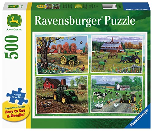 Ravensburger 16837 John Deere Classic 500 PC Large Format Puzzles for Adults â Every Piece is Unique, Softclick Technology Means Pieces Fit Together from Ravensburger