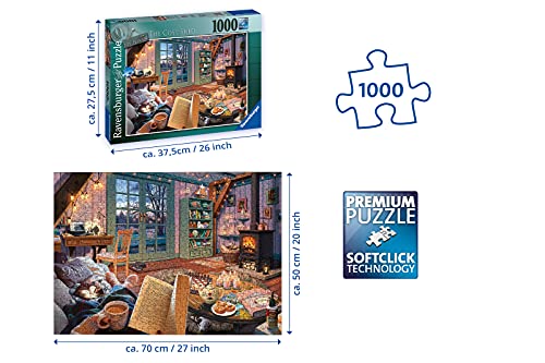 Ravensburger The Cosy Shed (1000 Piece Version of Cozy Retreat) Jigsaw Puzzle for Adults - Every Piece is Unique, Softclick Technology Means Pieces Fit Together Perfectly from Ravensburger