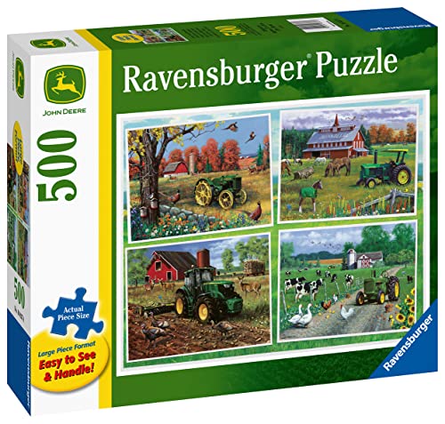 Ravensburger 16837 John Deere Classic 500 PC Large Format Puzzles for Adults â Every Piece is Unique, Softclick Technology Means Pieces Fit Together from Ravensburger