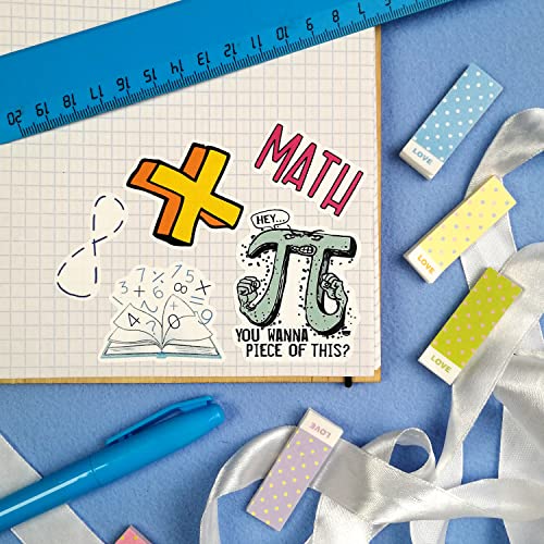 BulbaCraft 100Pcs Small Math Stickers for Students - Funny Math Gifts for Women and Men, Math Related Stickers, Funny Math Nerd Gifts, Funny Gifts for Math Lovers, Math Jokes for Mathy Folks, Math Decals from VictorySell