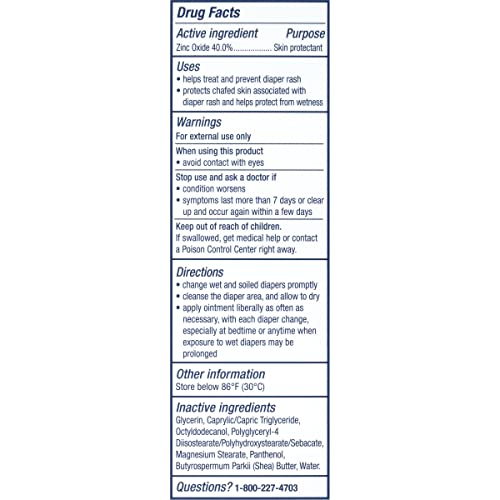 Aquaphor Baby Diaper Rash Paste - Fast Relief For Troublesome Diaper Rash and Flare-ups - 3.5 Oz. Tube by AmazonUs/BEIH7