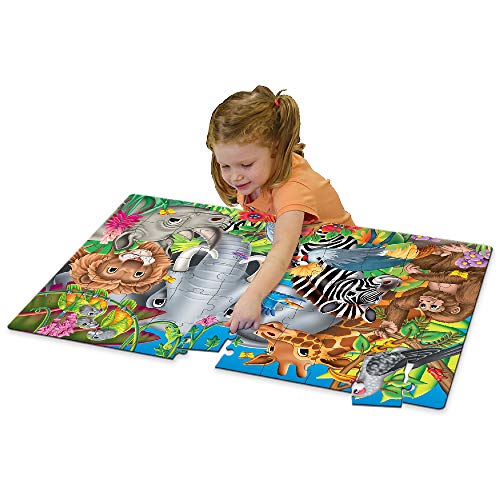 The Learning Journey: Jumbo Floor Puzzles - Animals of The World - Kids Puzzles, Kids Floor Puzzles For Kids Ages 4-8, Animal Puzzle, Award Winning Educational Toys from The Learning Journey International