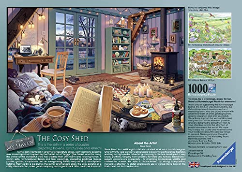 Ravensburger The Cosy Shed (1000 Piece Version of Cozy Retreat) Jigsaw Puzzle for Adults - Every Piece is Unique, Softclick Technology Means Pieces Fit Together Perfectly from Ravensburger