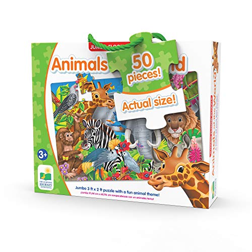 The Learning Journey: Jumbo Floor Puzzles - Animals of The World - Kids Puzzles, Kids Floor Puzzles For Kids Ages 4-8, Animal Puzzle, Award Winning Educational Toys from The Learning Journey International