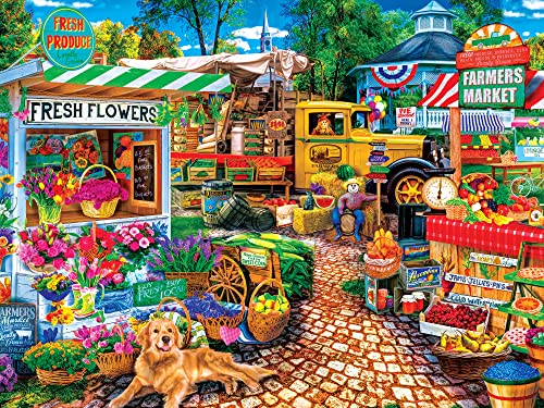 MasterPieces 750 Piece Jigsaw Puzzle for Adult, Family, Or Kids - Sale On The Square 18"X24" - Family Owned American Puzzle Company from Masterpieces
