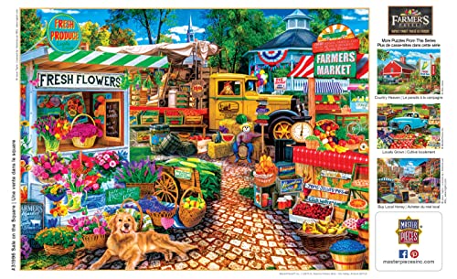 MasterPieces 750 Piece Jigsaw Puzzle for Adult, Family, Or Kids - Sale On The Square 18"X24" - Family Owned American Puzzle Company from Masterpieces