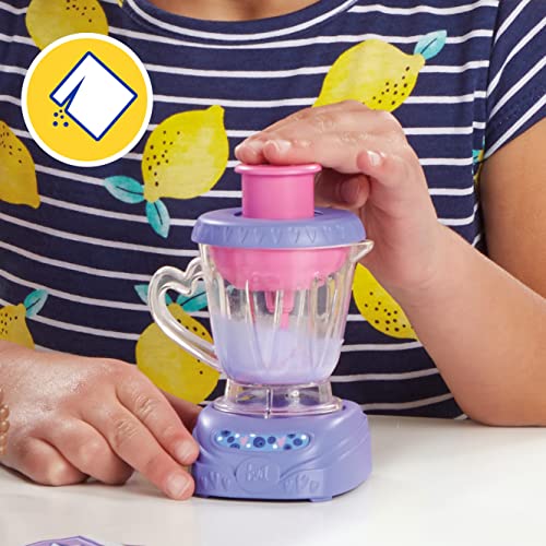 Baby Alive Magical Mixer Baby Doll Blueberry Blast with Blender Accessories, Drinks, Wets, Eats, Black Hair Toy for Kids Ages 3 and Up by Hasbro