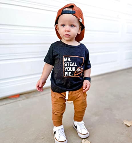 Infant Toddler Baby Boy Fall Winter Clothes Letter Pullover Sweatshirt Long Sleeve T-Shirt Tops Pants Tracksuit Outfits Set (Navy Blue , 2-3 Years ) from YOKJZJD