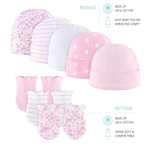 The Peanutshell Newborn Layette Gift Set for Baby Girls - 23 Piece Newborn Girl Clothes & Accessories Set - Fits Newborn to 3 Months - Floral from Farallon Brands