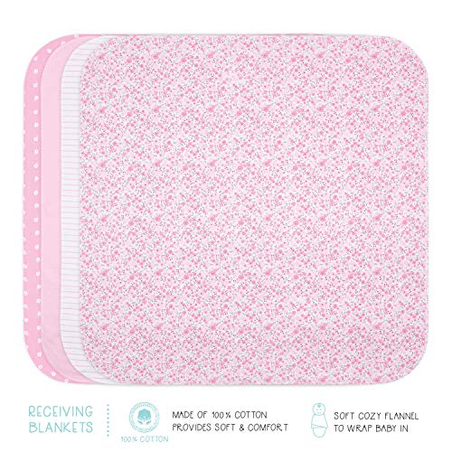 The Peanutshell Newborn Layette Gift Set for Baby Girls - 23 Piece Newborn Girl Clothes & Accessories Set - Fits Newborn to 3 Months - Floral from Farallon Brands