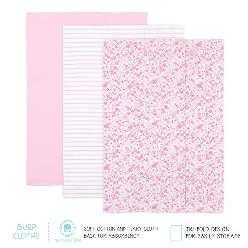 The Peanutshell Newborn Layette Gift Set for Baby Girls - 23 Piece Newborn Girl Clothes & Accessories Set - Fits Newborn to 3 Months - Floral from Farallon Brands