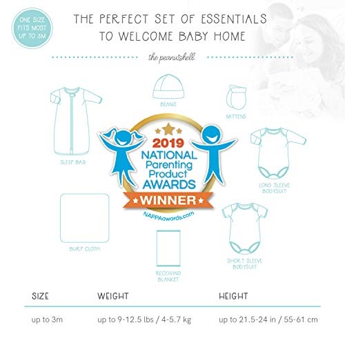 The Peanutshell Newborn Layette Gift Set for Baby Girls - 23 Piece Newborn Girl Clothes & Accessories Set - Fits Newborn to 3 Months - Floral from Farallon Brands