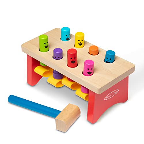 Melissa & Doug Deluxe Pounding Bench Wooden Toy With Mallet from Melissa & Doug