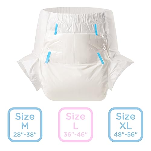 Littleforbig Adult Diaper 80 Pieces (8 Packs) - ABDry New White Diapers(L) from Littleforbig