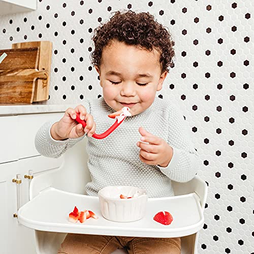 WeeSprout Silicone Baby Spoons - First Stage Feeding Spoons for Infants, Soft-Tip Easy on Gums, Bendable Design Encourages Self-Feeding, Ultra-Durable & Unbreakable, Dishwasher & Boil-Proof, Set of 3 by WeeSprout