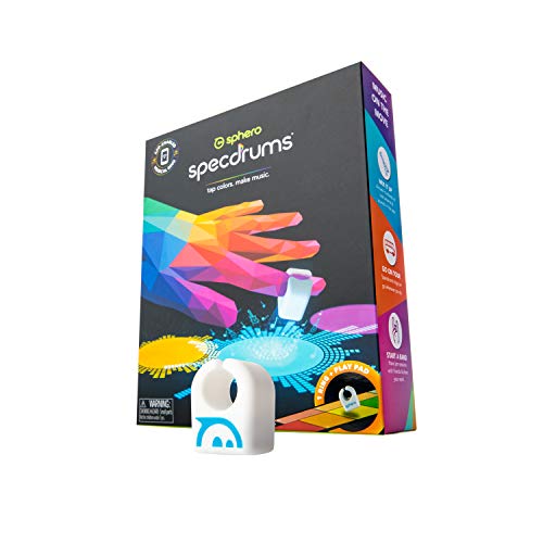 Sphero Specdrums (1 Ring) App-Enabled Musical Ring with Play Pad Included - Create Sounds, Loops, Beats for Musicians of Any Skill Level - STEAM Educational Music Toy for Kids, White by Sphero