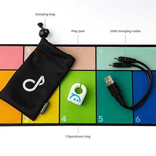 Sphero Specdrums (1 Ring) App-Enabled Musical Ring with Play Pad Included - Create Sounds, Loops, Beats for Musicians of Any Skill Level - STEAM Educational Music Toy for Kids, White by Sphero