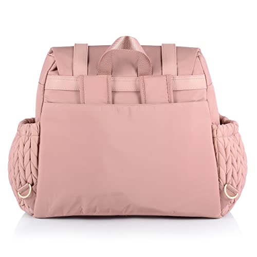 SEWBOO Diaper Bag BackPack Large Capacity Convertible Travel Back Pack lightweight Maternity Baby Changing Bag Waterproof and Stylish with Changing Pad Baby Bag for Mom and Girl from 