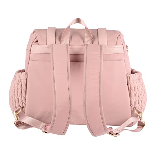 SEWBOO Diaper Bag BackPack Large Capacity Convertible Travel Back Pack lightweight Maternity Baby Changing Bag Waterproof and Stylish with Changing Pad Baby Bag for Mom and Girl from 