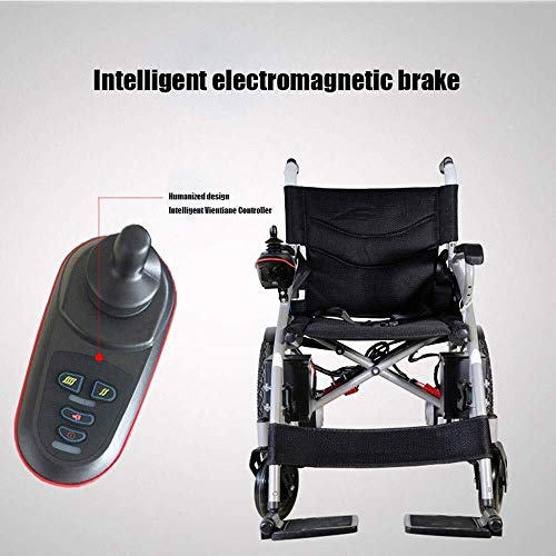 Electric Wheelchair for Adults, Wheelchairs Medical Equipment Multi-Functional Wheelchair, Light Folding Electric Wheelchair, Scooter, GPS, 360% Rotation by wyyggnb