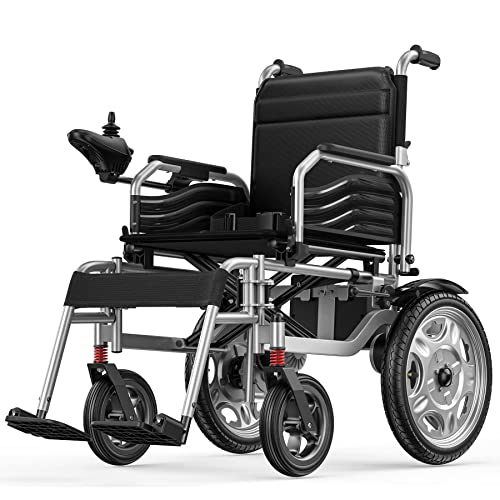ENGWE Folding Electric Wheelchair Adults,Lightweight Foldable Powered Wheelchair,Dual Motor&Battery,360Â°Joystick,Anti-Tipper,All Terrain for Seniors-12 Miles Range by ENGWE