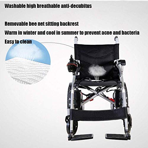 Electric Wheelchair for Adults, Wheelchairs Medical Equipment Multi-Functional Wheelchair, Light Folding Electric Wheelchair, Scooter, GPS, 360% Rotation by wyyggnb