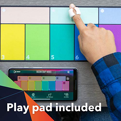 Sphero Specdrums (1 Ring) App-Enabled Musical Ring with Play Pad Included - Create Sounds, Loops, Beats for Musicians of Any Skill Level - STEAM Educational Music Toy for Kids, White by Sphero