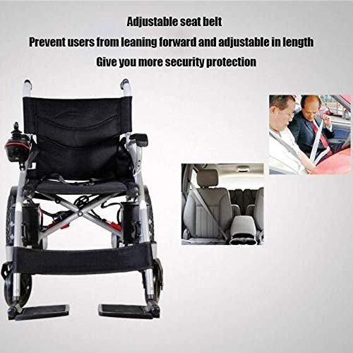 Electric Wheelchair for Adults, Wheelchairs Medical Equipment Multi-Functional Wheelchair, Light Folding Electric Wheelchair, Scooter, GPS, 360% Rotation by wyyggnb