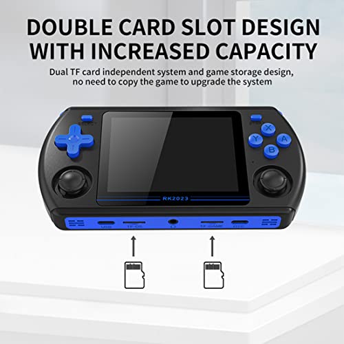 Powkiddy RK2023 Handheld Retro Gaming Console with 20000 Games, 16G+128G 3.5 Inch Portable Arcade Video Game Console for Kids Adults, Support 3 Person Game Battle, HDMI Output by DECI