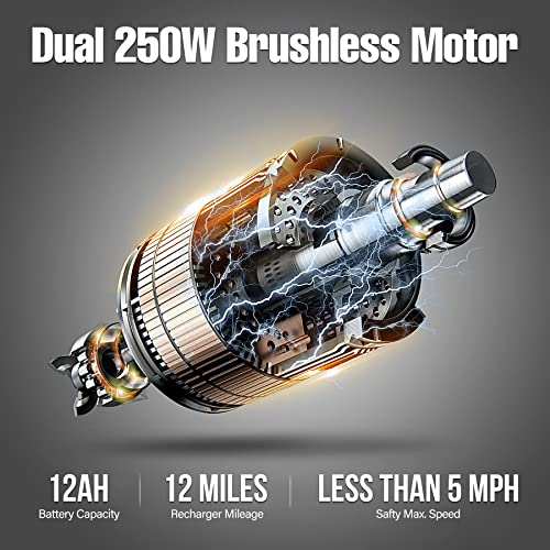 ENGWE Folding Electric Wheelchair Adults,Lightweight Foldable Powered Wheelchair,Dual Motor&Battery,360Â°Joystick,Anti-Tipper,All Terrain for Seniors-12 Miles Range by ENGWE