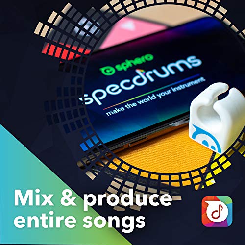 Sphero Specdrums (1 Ring) App-Enabled Musical Ring with Play Pad Included - Create Sounds, Loops, Beats for Musicians of Any Skill Level - STEAM Educational Music Toy for Kids, White by Sphero