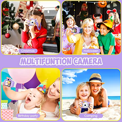 DITUPAN Kids Camera Toys for 3 4 5 6 7 8 9 10 11 12 Year Old Girlsï¼Upgrade Selfie Camera for Kids Christmas Birthday Festival Gift for Kids Digital Camera with 32GB SD Card by DITUPAN
