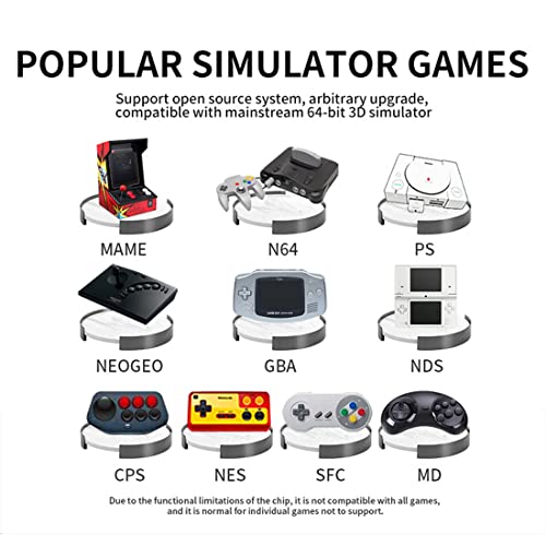 Powkiddy RK2023 Handheld Retro Gaming Console with 20000 Games, 16G+128G 3.5 Inch Portable Arcade Video Game Console for Kids Adults, Support 3 Person Game Battle, HDMI Output by DECI