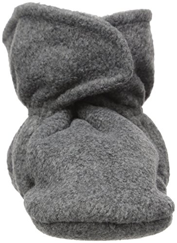 Hudson Baby Unisex Cozy Fleece Booties, Dark Gray, 0-6 Months by Hudson Baby